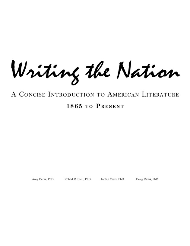 Writing the Nation - Front Matter 1